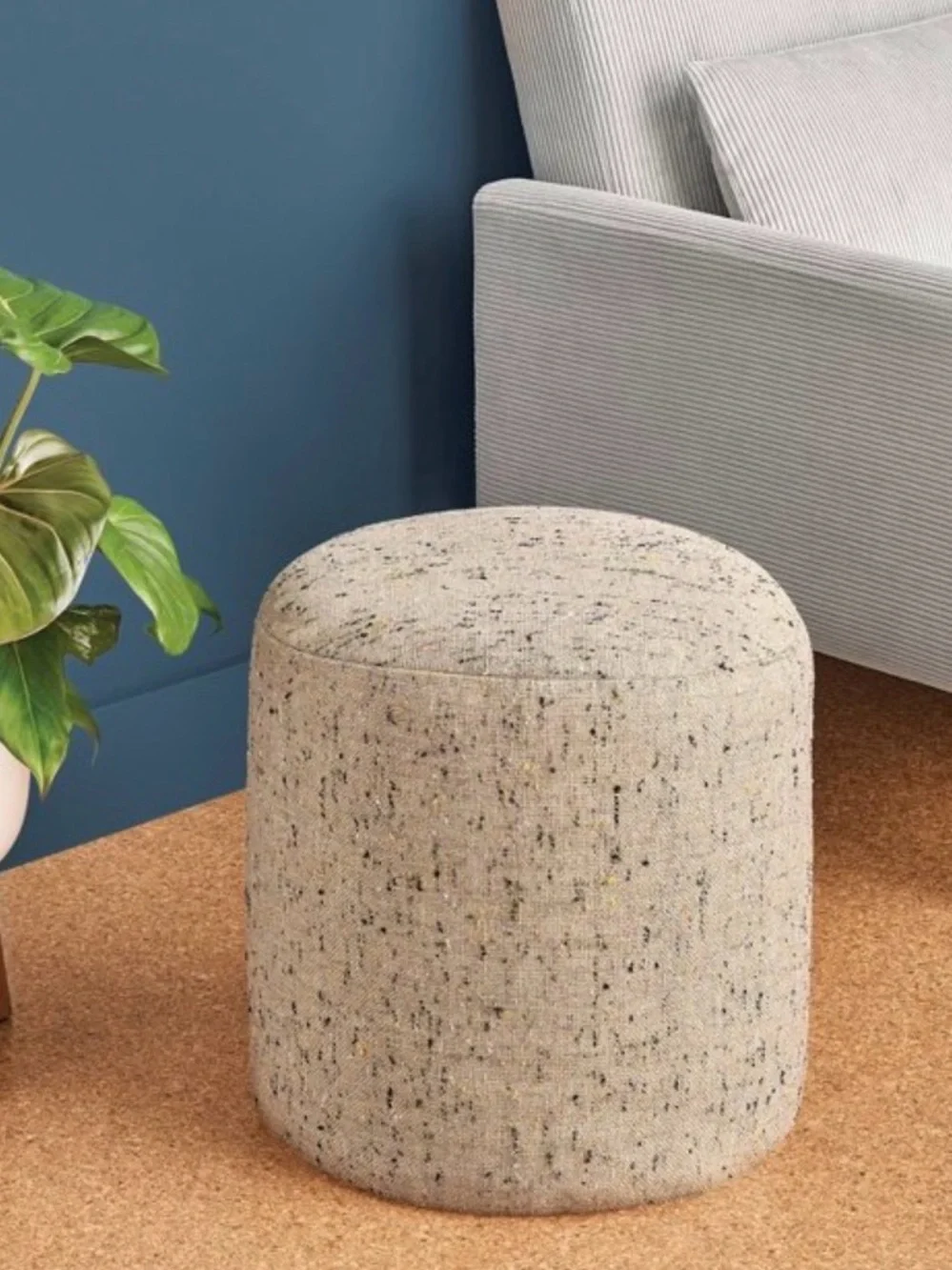 Speckled Pouf Ottoman Speckled Beige- Room Essentials™ - NWT